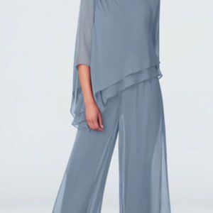 Mother of the Bride - Azazie - Womens Pant Suit - Formal - Dusty Blue Size 14